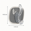 4-Pack Clear Self-Adhesive Hooks for Smooth Surfaces