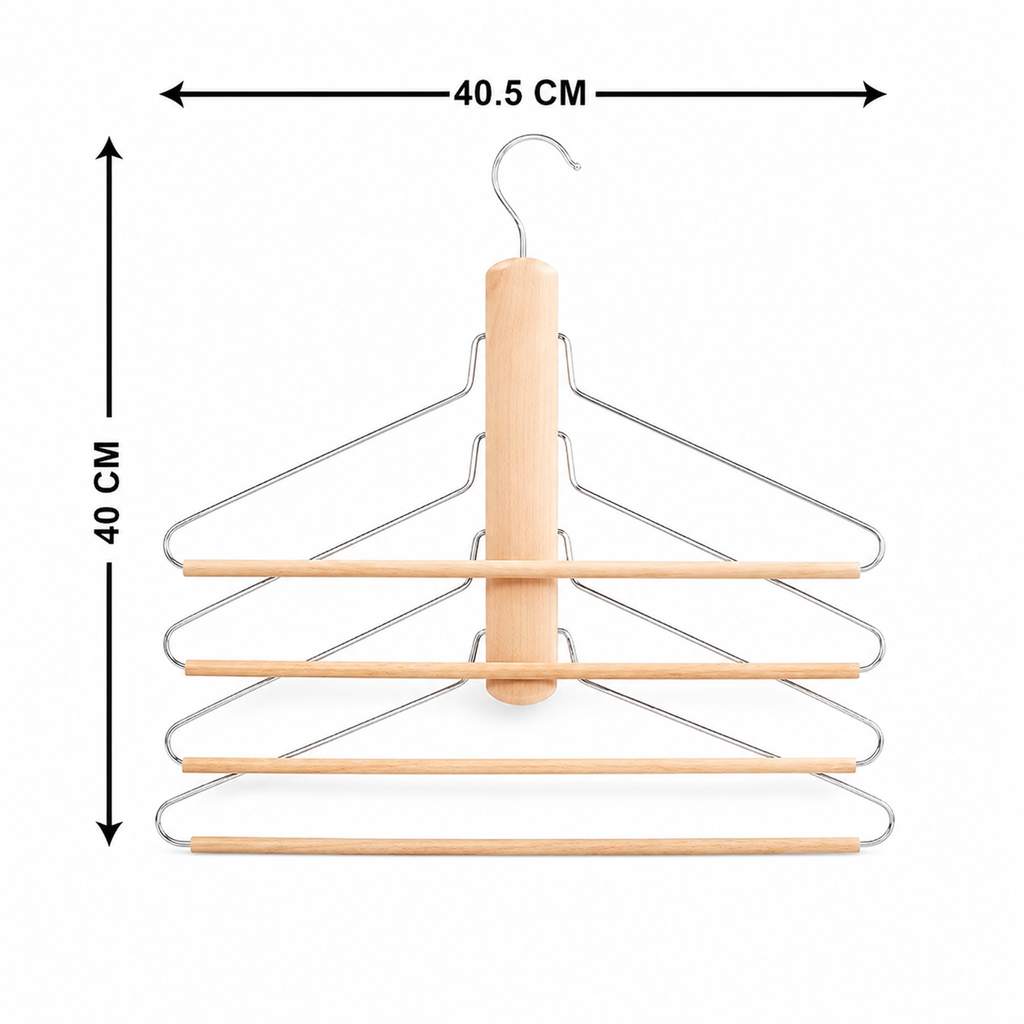 4-Tier Clothes Hanger for Compact Storage