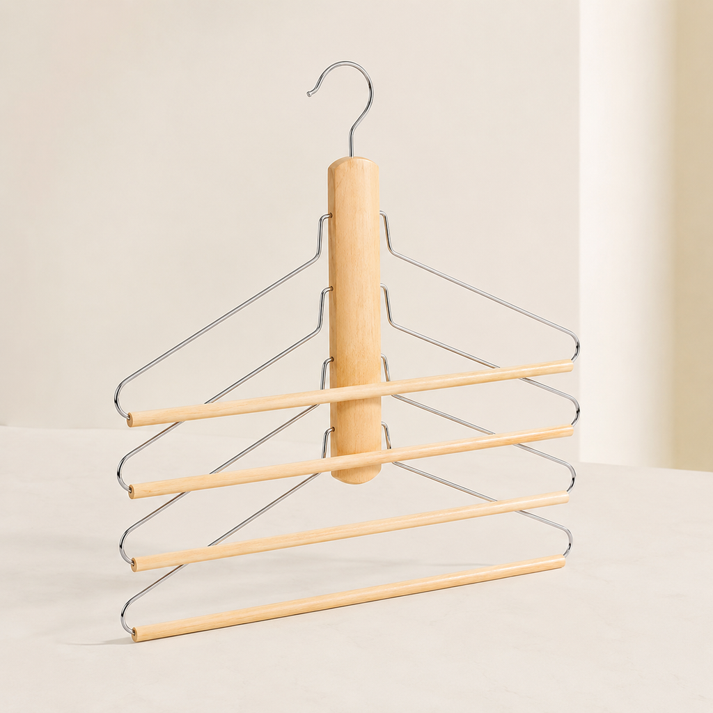 4-Tier Clothes Hanger for Compact Storage