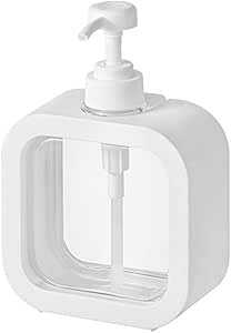 Premium 500ML Clear Liquid Soap Dispenser – Square Kitchen & Bathroom Bottle