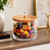 Glass Candy Jar with Wooden Lid (2178) by Limon