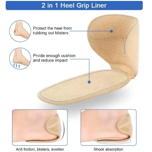 Shoe Insole Heel Cushion Pair