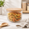 1.8L Fluted Design Airtight Glass Bowl (2177) by Limon