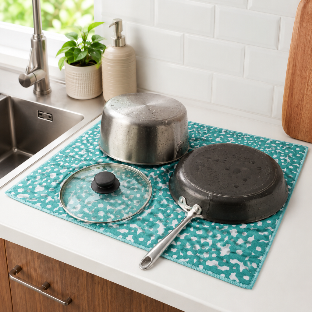 Patterned Dish Drying Mat