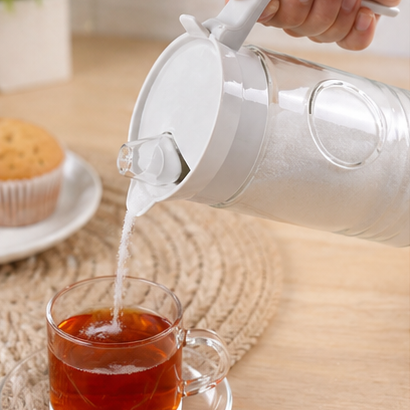 Rustic Design Glass Sugar Dispenser (1882) by Limon