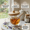 Double-Walled Glass Mug with Bamboo Lid & Spoon
