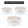 3-Pcs Vacuum Glass Bowl Set with Dated Lid (1230) by Limon