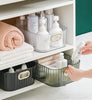 Ribbed Textured  Storage Box with Golden Handles