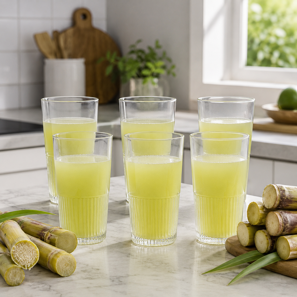 6-Pcs Ribbed Glass Set (2448) by Limon