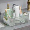 Ribbed Textured  Storage Box with Golden Handles