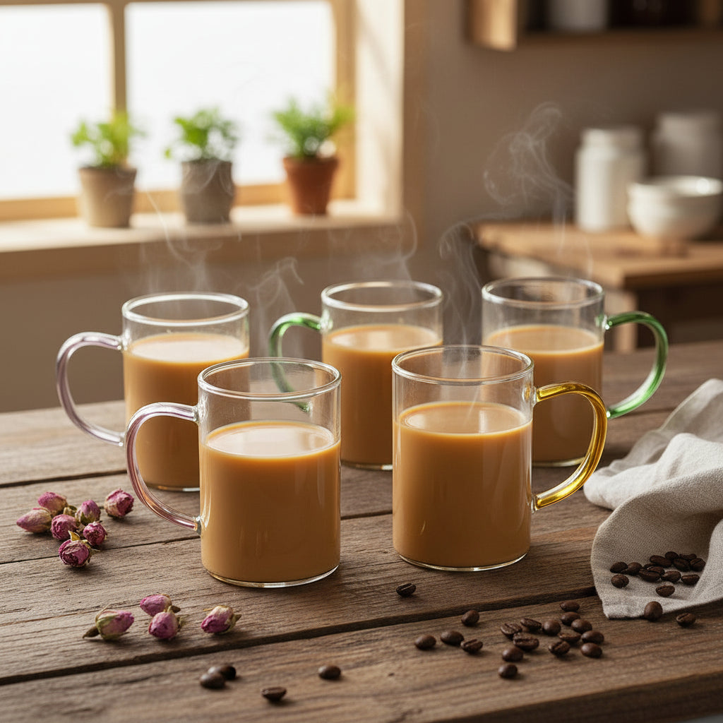 6-Pcs Glass Mug Set (1166)