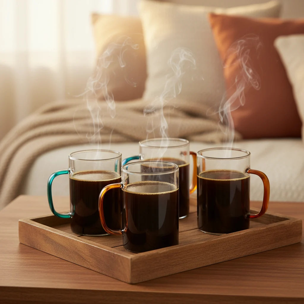 6-Pcs Glass Mug Set (1166)