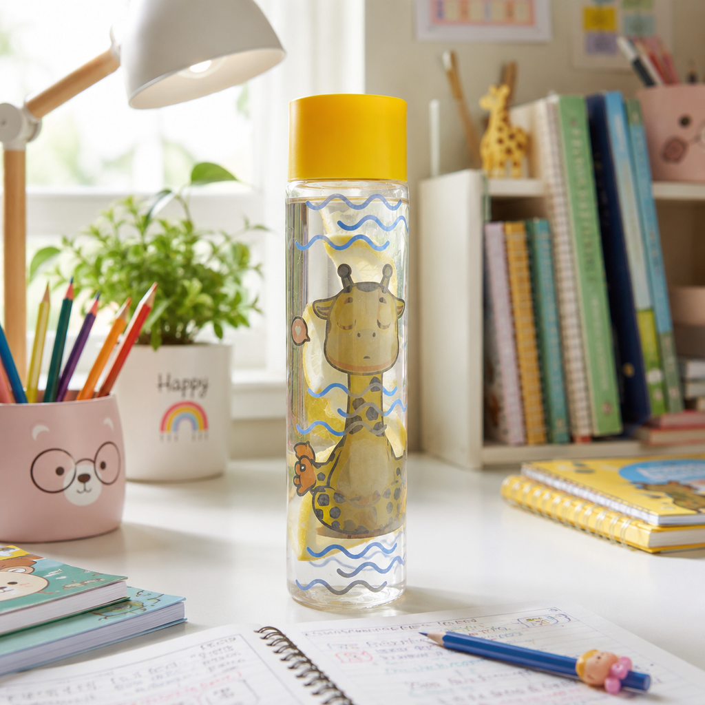 Printed Large Glass Bottle by Limon