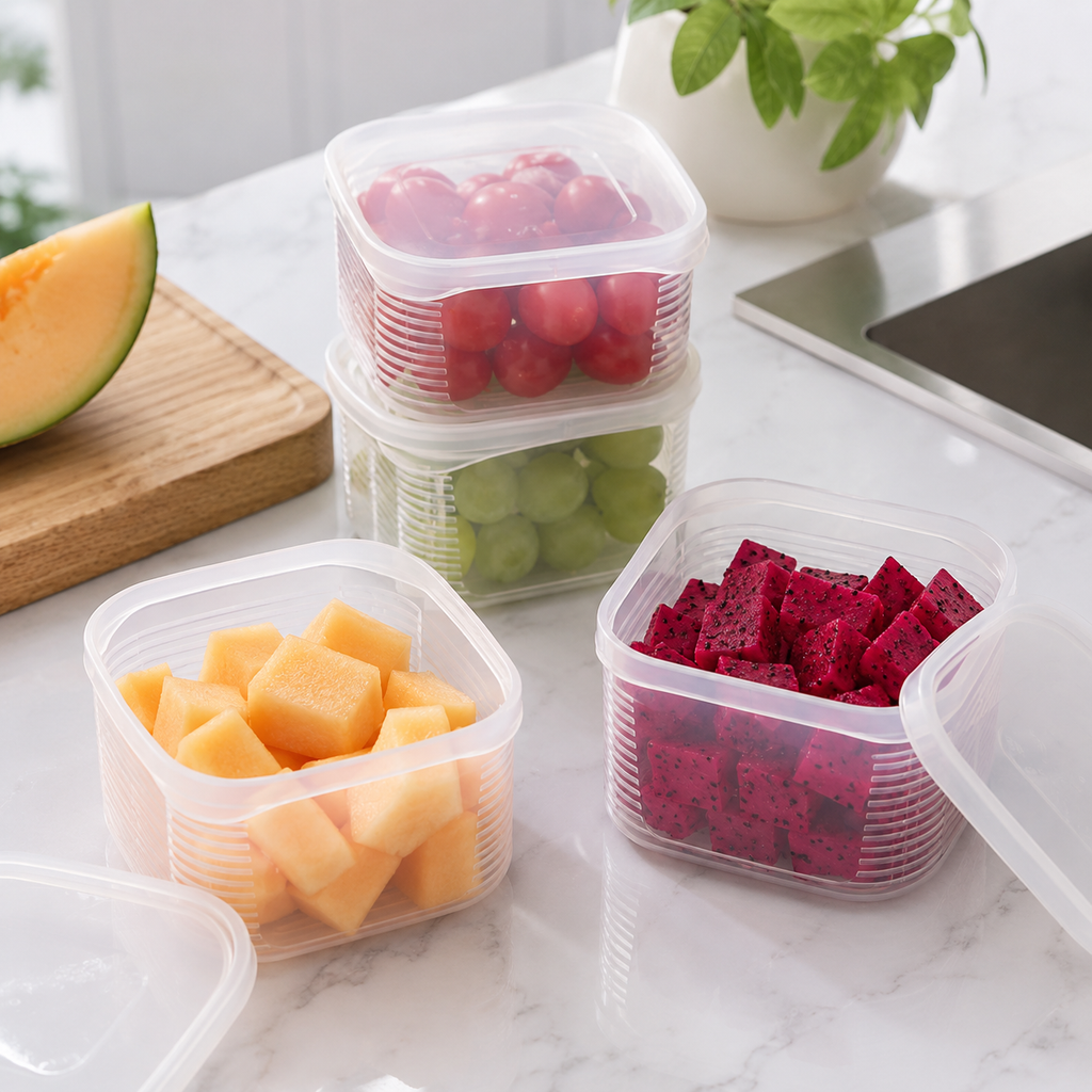 6-Piece 300 ml Graduated Food Container Set with Lids