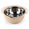 6-Piece Colander & Mixing Bowl Set with Grating & Slicing Attachments