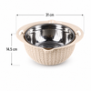 6-Piece Colander & Mixing Bowl Set with Grating & Slicing Attachments