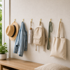 6-Piece Gold-Tone Self-Adhesive Wall Hook Set