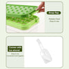 CryoLock 32-Cavity Silicone Ice Cube Tray with Cover & Spoon