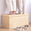 Folding Storage Ottoman Bench
