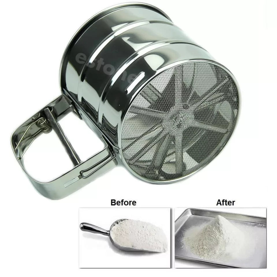 Manual Flour Strainer.