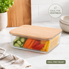 Robust Glass Container with Wooden Lid (2192) By Limon