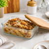 Robust Glass Container with Wooden Lid (2192) By Limon