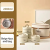 Steel Meal Box Set with Thermal Insulated Carry Bag
