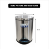 8L Pedal Operated & Soft Close Stainless Steel Bin