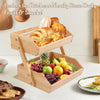 LuxeHarvest Multi-Purpose 2-Tier Bamboo Organizer