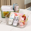 Ribbed Textured  Storage Box with Golden Handles