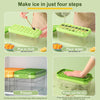 CryoLock 32-Cavity Silicone Ice Cube Tray with Cover & Spoon