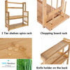 Veloura Bamboo Kitchen Countertop Storage Rack
