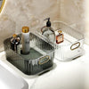 Ribbed Textured  Storage Box with Golden Handles