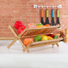 Multi-Layer Foldable Bamboo Dish Rack