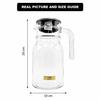 Clear 1 Liter Glass Pitcher (2349) by Limon