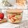 1.8L Fluted Design Airtight Glass Bowl (2177) by Limon