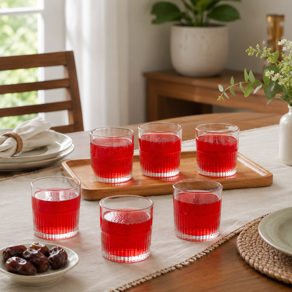 EssentialServe 6‑Pcs Glass Set (2445) by Limon