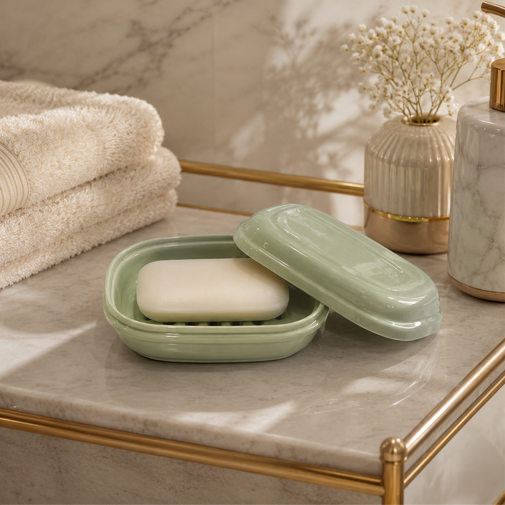 Covered Soap Container (36165) by Ziba