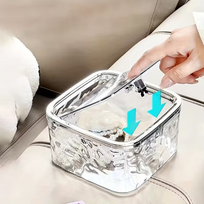 RibbedSquare Push-Open Storage Box