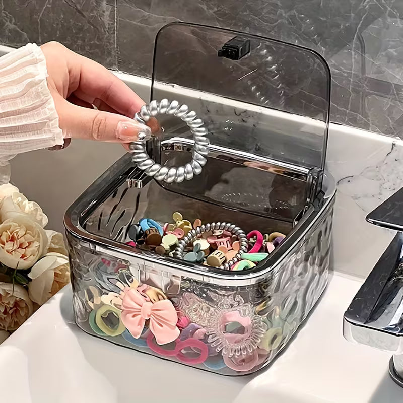 RibbedSquare Push-Open Storage Box