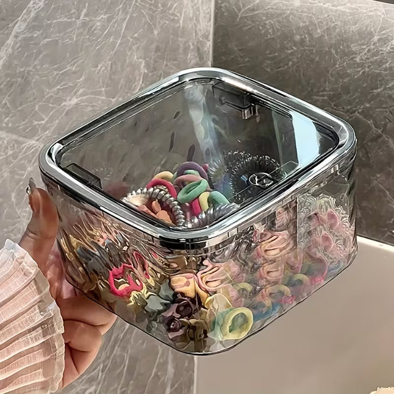 RibbedSquare Push-Open Storage Box