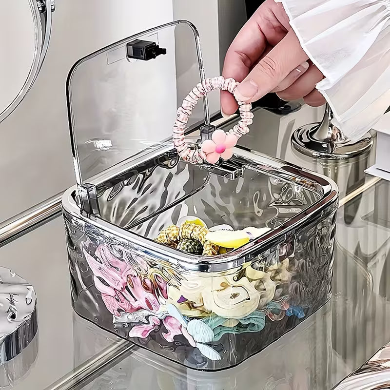 RibbedSquare Push-Open Storage Box