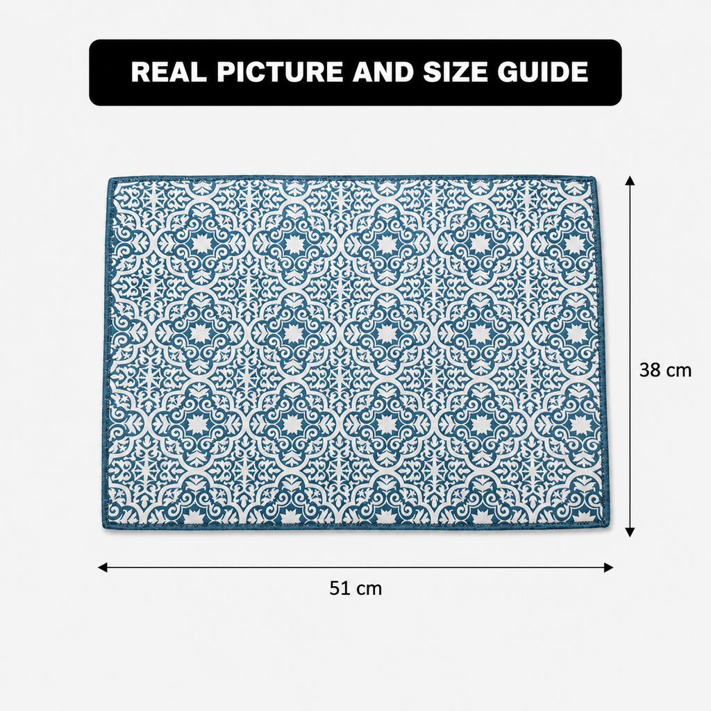 Patterned Dish Drying Mat