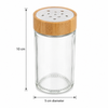 8-Jar Upright Spice Rack with Perforated Shaker Inserts
