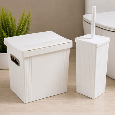 2-Pcs Dustbin with Brush (1732) by Limon