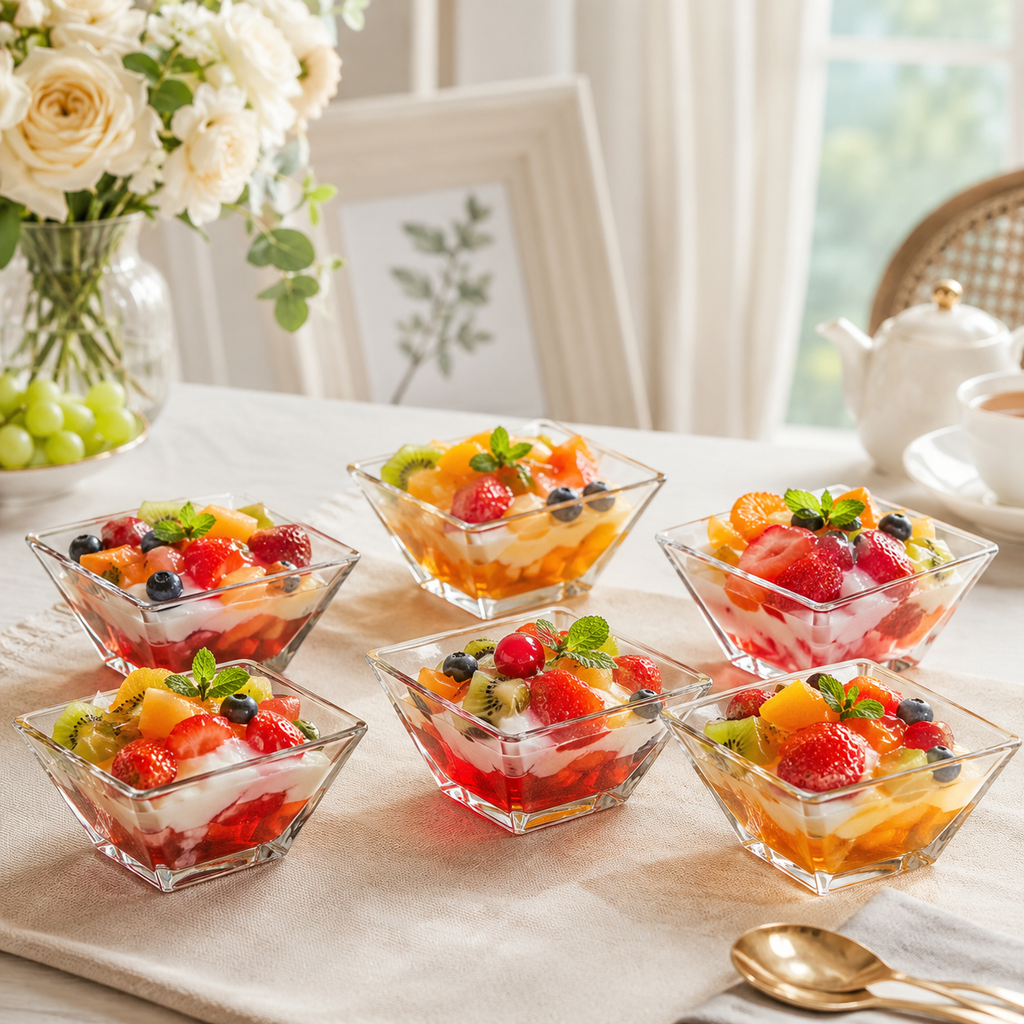 6-Pcs Serving Glass Bowl Set (2087) by Limon