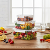 3-Pcs Square Airtight Storage Boxes Set