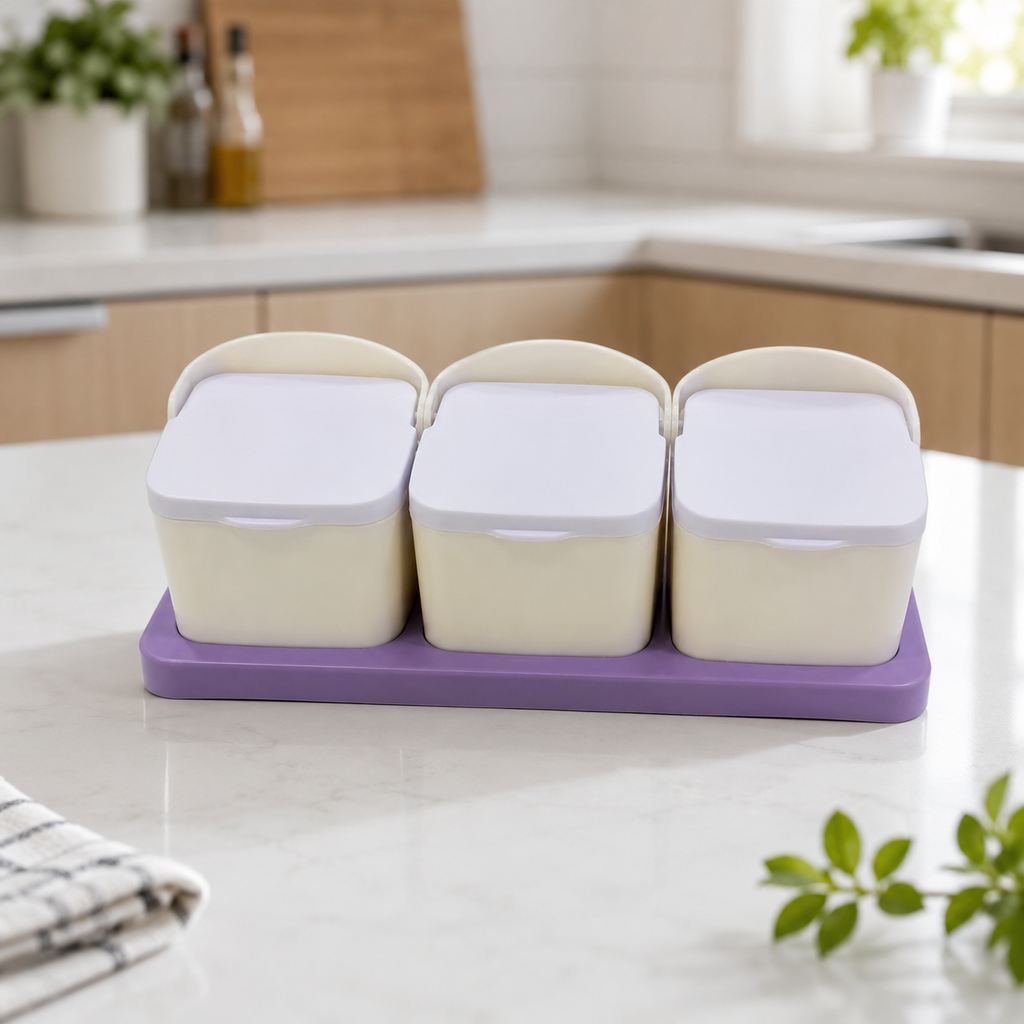 TrioServe Spice Jar Set with Spoons
