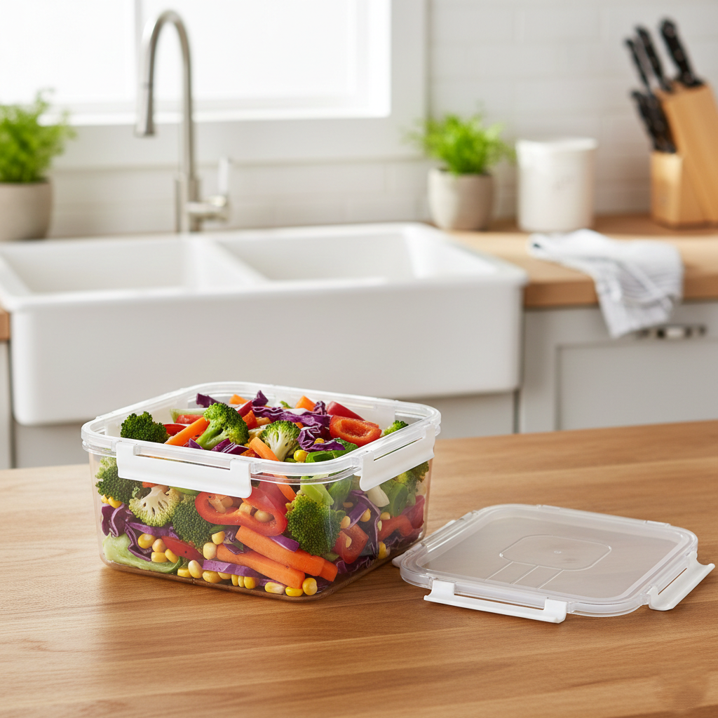 3-Pcs Square Airtight Storage Boxes Set