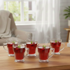 EssentialServe 6‑Pcs Glass Tea Cup Set (2485) by Limon